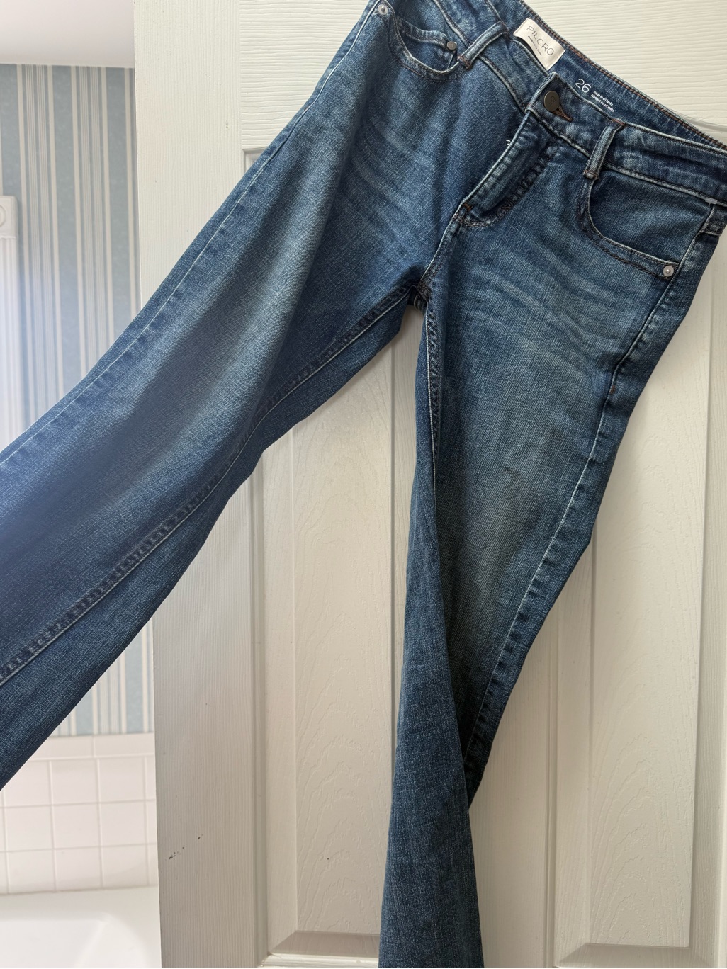 Anthropologie Flare Blue Jeans